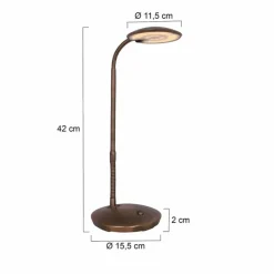 Luminaires Steinhauer Lampe à poser Steinhauer Zenith LED Bronze, 1 lumière* Lampes À Poser