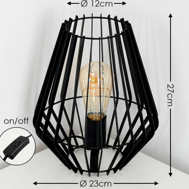 Luminaires Scandinaves-hofstein Lampe à poser Svensbyn Noir, 1 lumière