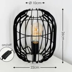 Lampes Vintages & Rétros-hofstein Lampe à poser Svensbyn Noir, 1 lumière