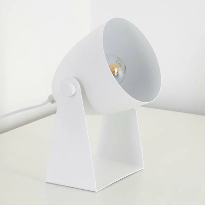 Luminaires Scandinaves-hofstein Lampe à poser Takeda Blanc, 1 lumière