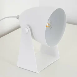 Luminaires Scandinaves-hofstein Lampe à poser Takeda Blanc, 1 lumière