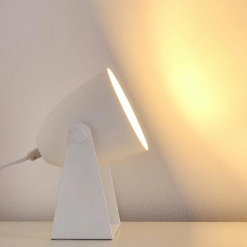 Luminaires Scandinaves-hofstein Lampe à poser Takeda Blanc, 1 lumière