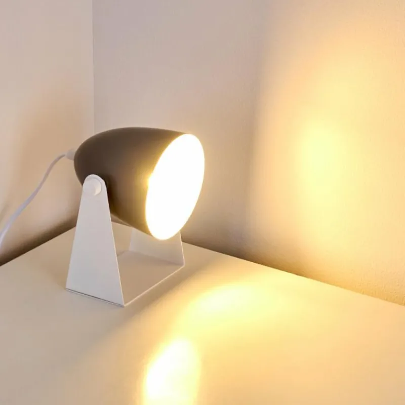 Luminaires Scandinaves-hofstein Lampe à poser Takeda Blanc, 1 lumière