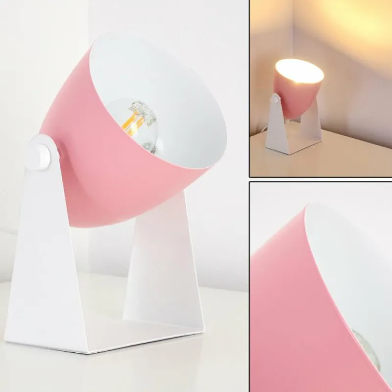 Luminaires Scandinaves-hofstein Lampe à poser Takeda Blanc, 1 lumière