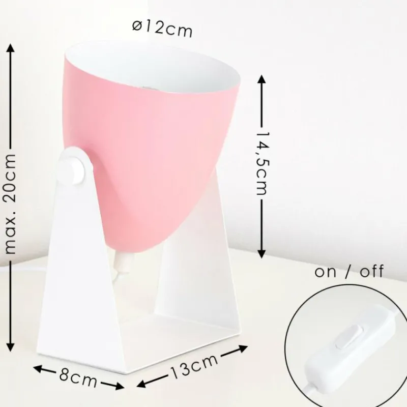 Luminaires Scandinaves-hofstein Lampe à poser Takeda Blanc, 1 lumière