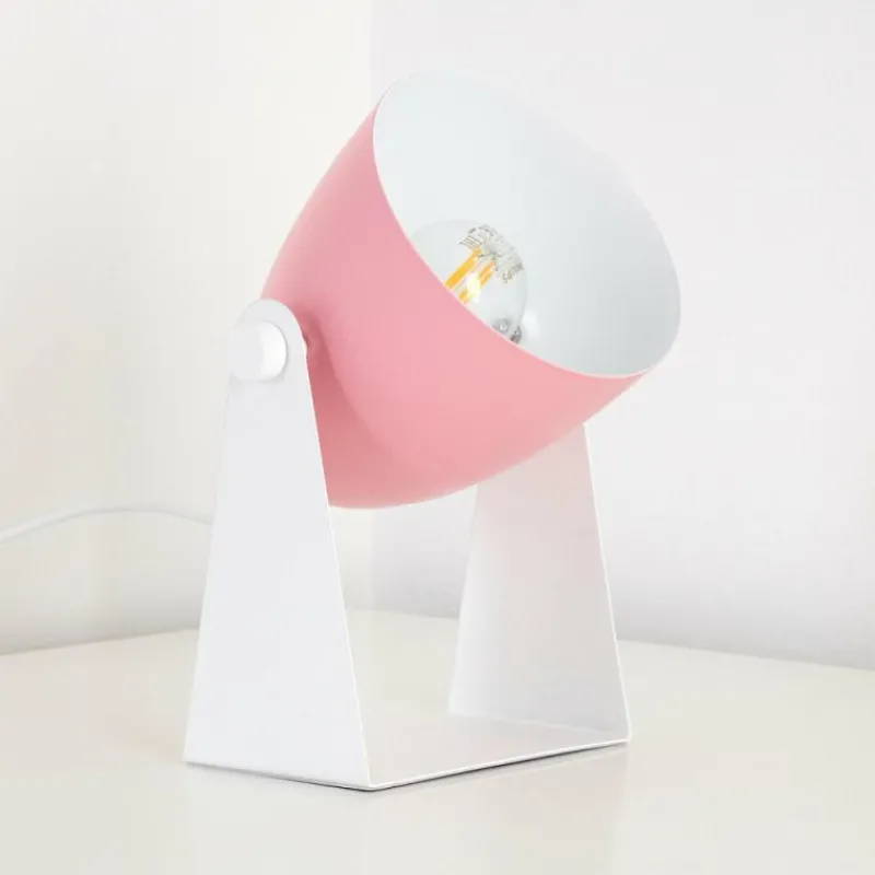 Luminaires Scandinaves-hofstein Lampe à poser Takeda Blanc, 1 lumière