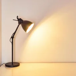 hofstein Lampe à poser Timola Noir, 1 lumière* Lampes À Poser