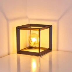 Lampes Vintages & Rétros-hofstein Lampe à poser Traryd Noir, 1 lumière