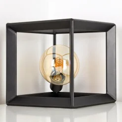 Lampes Vintages & Rétros-hofstein Lampe à poser Traryd Noir, 1 lumière