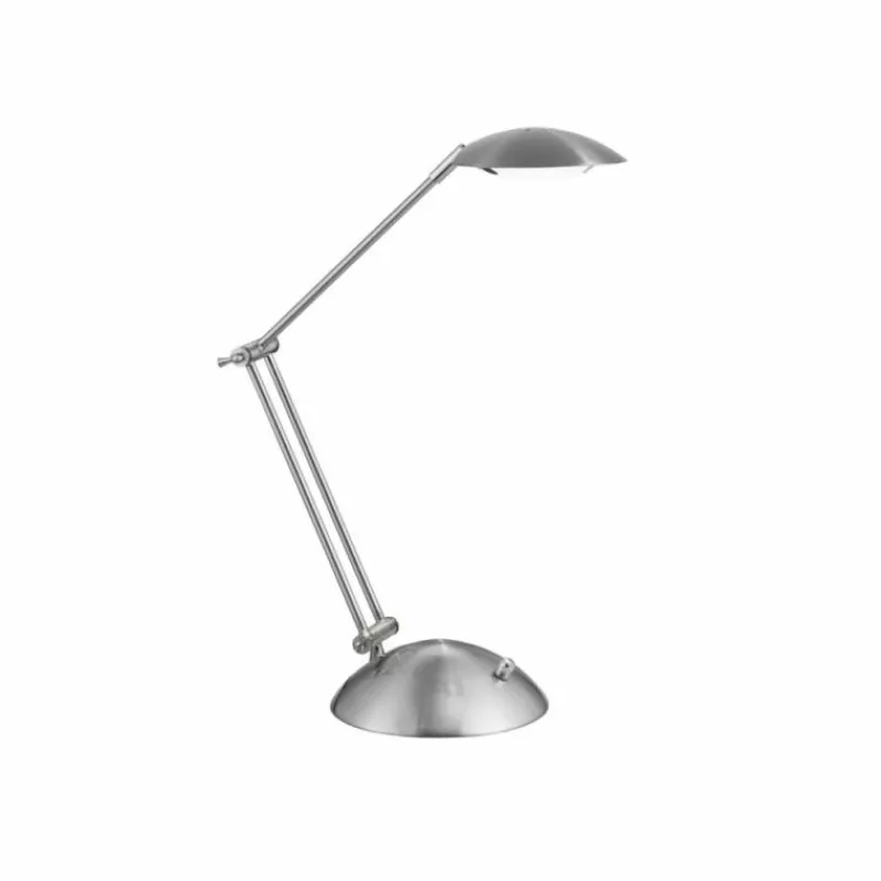 Lampes Industrielles-Luminaires Trio Lampe à poser Trio CALCIO LED Nickel mat, 1 lumière