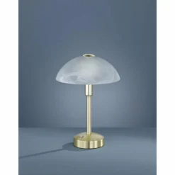 Luminaires Rustiques-Luminaires Trio Lampe à poser Trio DONNA LED Laiton, 1 lumière