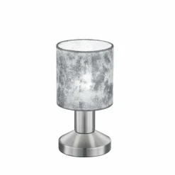 Lampes En Tissu-Luminaires Trio Lampe à poser Trio GARDA Nickel mat, 1 lumière
