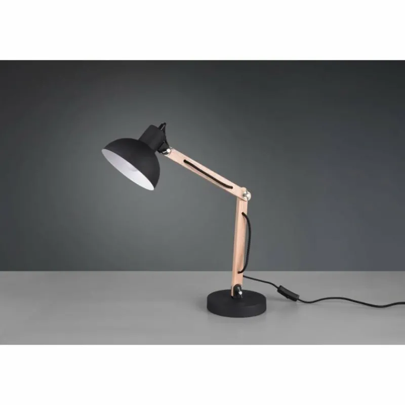 Luminaires Scandinaves-Luminaires Trio Lampe à poser Trio Leuchten KIMI Noir, 1 lumière