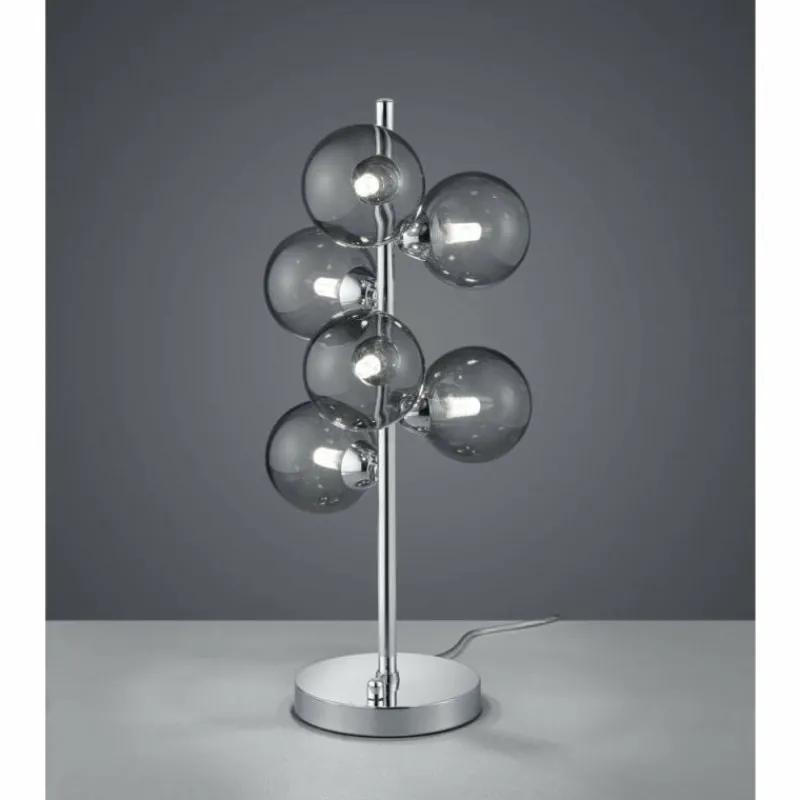 Luminaires Trio Lampe à poser Trio Leuchten ALICIA Chrome, 6 lumières