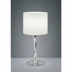 Luminaires Rustiques-Luminaires Trio Lampe à poser Trio NANDOR LED Nickel mat, 3 lumières