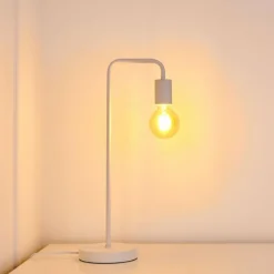 Lampes Industrielles-hofstein Lampe à poser Valcolla Blanc, 1 lumière