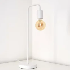 Lampes Industrielles-hofstein Lampe à poser Valcolla Blanc, 1 lumière