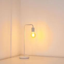 Lampes Industrielles-hofstein Lampe à poser Valcolla Blanc, 1 lumière