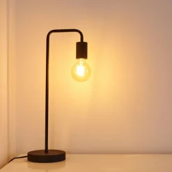 hofstein Lampe à poser Valocolla Noir, 1 lumière
