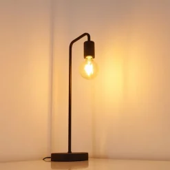 hofstein Lampe à poser Valocolla Noir, 1 lumière