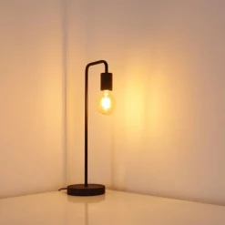 hofstein Lampe à poser Valocolla Noir, 1 lumière
