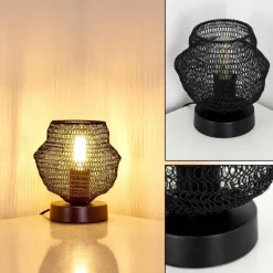 Lampes Vintages & Rétros-hofstein Lampe à poser Verpuppt Noir, 1 lumière