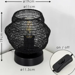 Lampes Vintages & Rétros-hofstein Lampe à poser Verpuppt Noir, 1 lumière