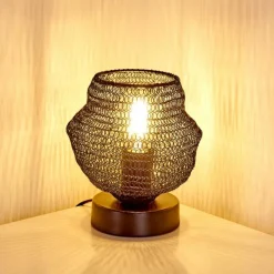 Lampes Vintages & Rétros-hofstein Lampe à poser Verpuppt Noir, 1 lumière