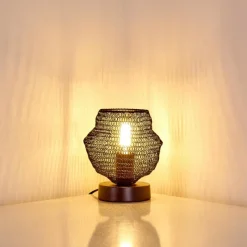 Lampes Vintages & Rétros-hofstein Lampe à poser Verpuppt Noir, 1 lumière