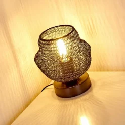 Lampes Vintages & Rétros-hofstein Lampe à poser Verpuppt Noir, 1 lumière