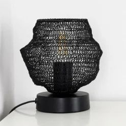 Lampes Vintages & Rétros-hofstein Lampe à poser Verpuppt Noir, 1 lumière