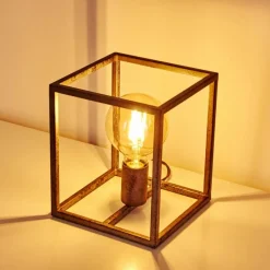 Lampes Industrielles-hofstein Lampe à poser Voordorp Gris, Argenté, 1 lumière