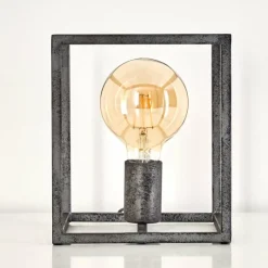 Lampes Industrielles-hofstein Lampe à poser Voordorp Gris, Argenté, 1 lumière