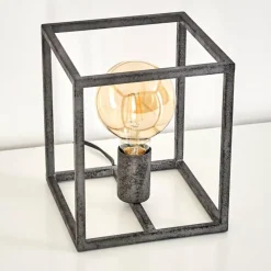 Lampes Industrielles-hofstein Lampe à poser Voordorp Gris, Argenté, 1 lumière