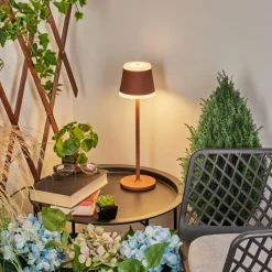 hofstein Lampe à poser Walt LED Rouille, 1 lumière