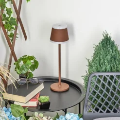 hofstein Lampe à poser Walt LED Rouille, 1 lumière