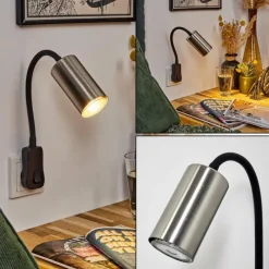hofstein lampe à prise électrique Javel Noir, 1 lumière