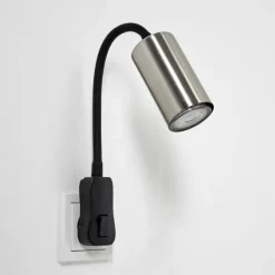 hofstein lampe à prise électrique Javel Noir, 1 lumière