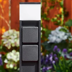 hofstein lampe à prise électrique Papacal LED Noir, 1 lumière