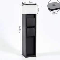 hofstein lampe à prise électrique Papacal LED Noir, 1 lumière