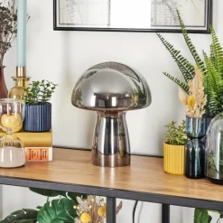 hofstein Lampe Champignon Almagre Lampe à poser Noir, 1 lumière