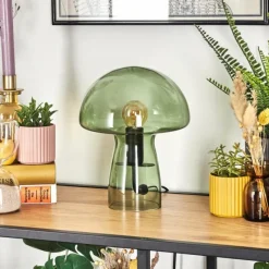 hofstein Lampe Champignon Almagre Lampe à poser Noir, 1 lumière