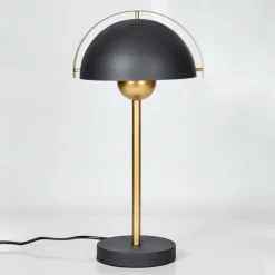 Lampes Dorées-hofstein Lampe Champignon Guttsta Lampe à poser Or, Noir, 1 lumière