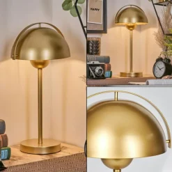 Lampes Dorées-hofstein Lampe Champignon Guttsta Lampe à poser Or, 1 lumière