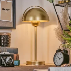 Lampes Dorées-hofstein Lampe Champignon Guttsta Lampe à poser Or, 1 lumière