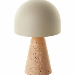 Luminaires Scandinaves-Luminaires Brilliant Lampe Champignon Nalam Lampe à poser Beige, 1 lumière