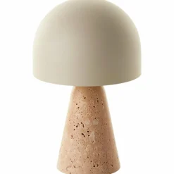 Luminaires Scandinaves-Luminaires Brilliant Lampe Champignon Nalam Lampe à poser Beige, 1 lumière