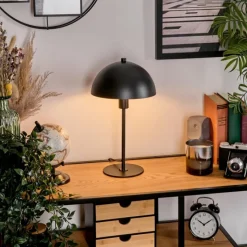Luminaires Scandinaves-hofstein Lampe Champignon Sandvig Lampe à poser Noir, 1 lumière