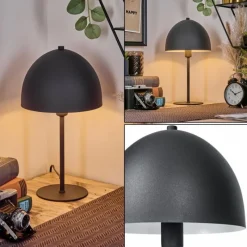 hofstein Lampe Champignon Tati Lampe à poser Anthracite, 1 lumière