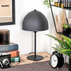 hofstein Lampe Champignon Tati Lampe à poser Anthracite, 1 lumière